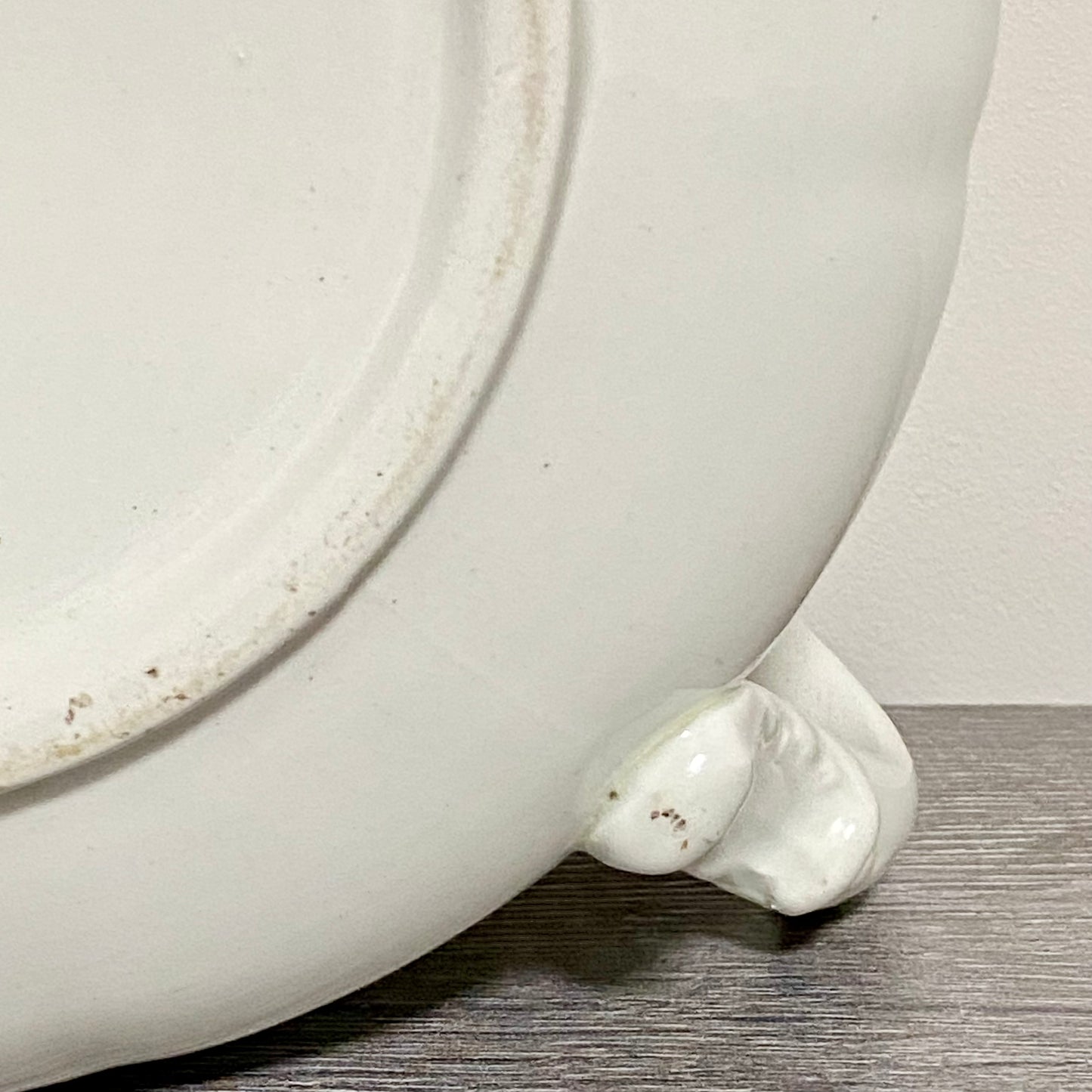 Antique Victorian Style Ceramic Floral Design Chamber Pot With Handle Grimwades