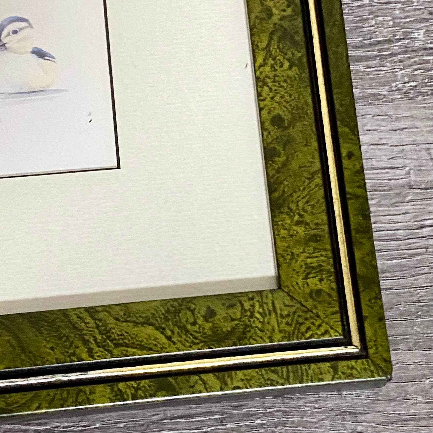 Vintage The Kids Duck Ducks Litho Print Plate Signed Art LaMay Framed & Glazed