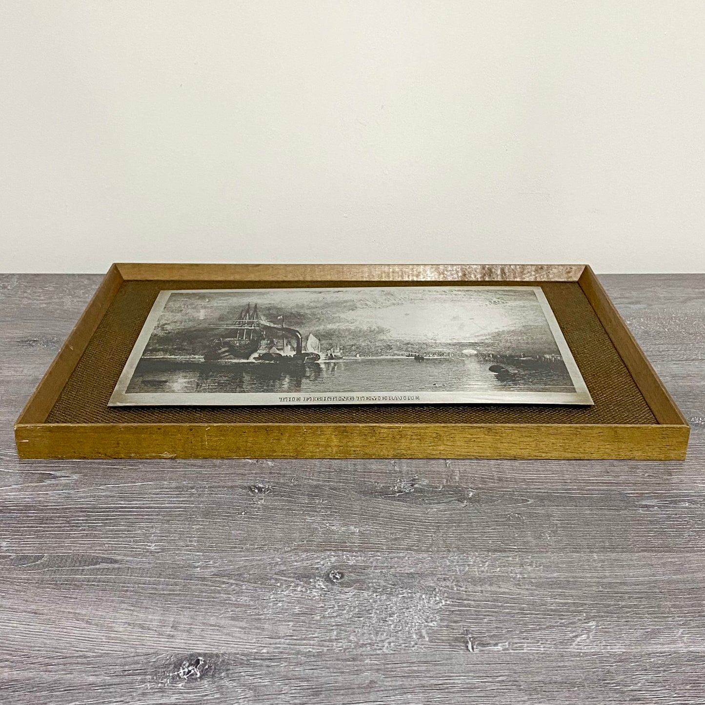 The Fighting Temeraire Joseph Mallord William Turner Framed Steel Black Etch