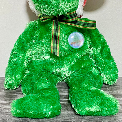 Ty Beanie Baby 2002 Holiday Teddy Christmas Soft Plush Reindeer Bear With Tags
