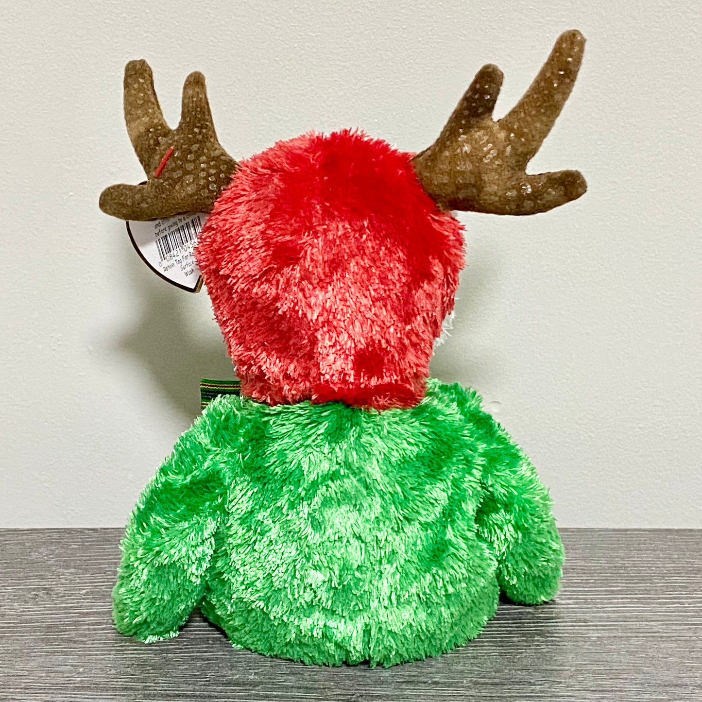 Ty Beanie Baby 2002 Holiday Teddy Christmas Soft Plush Reindeer Bear With Tags