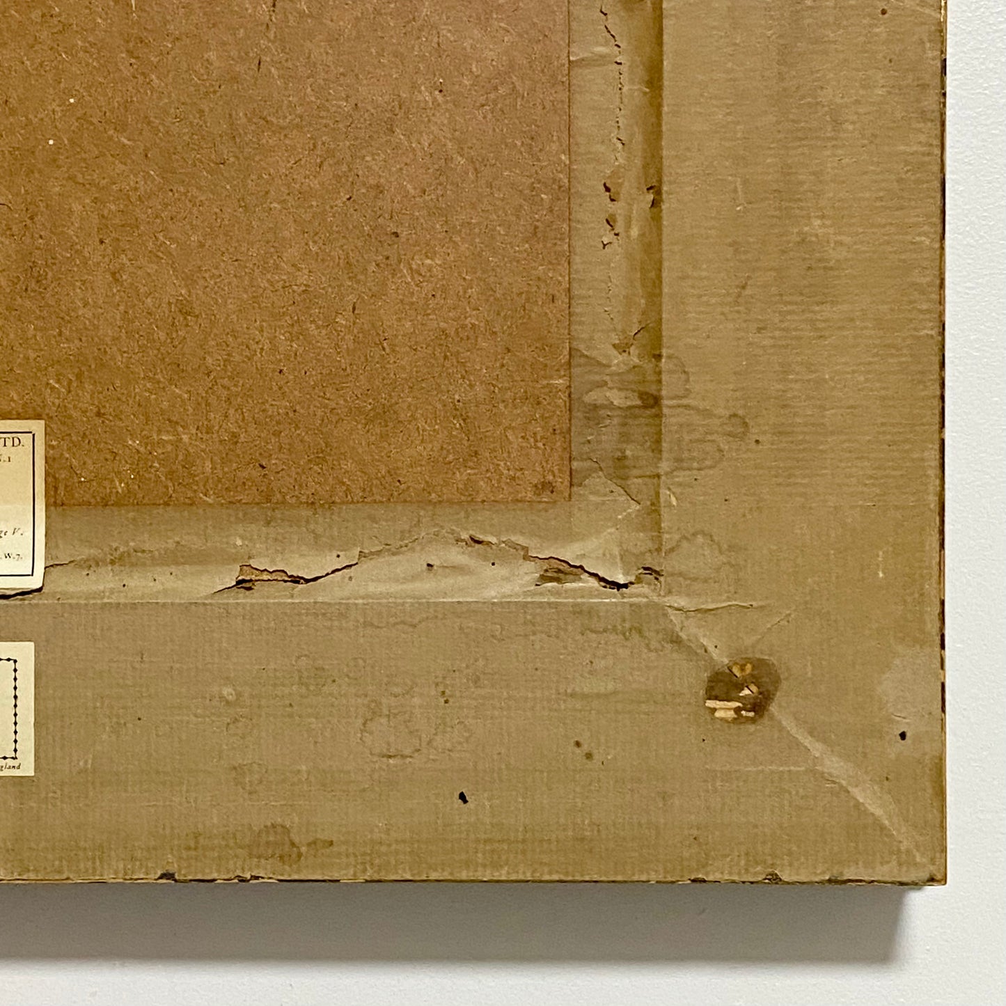 Vintage Flatford Mill Horse River Scene Art Print On Board After John Constable