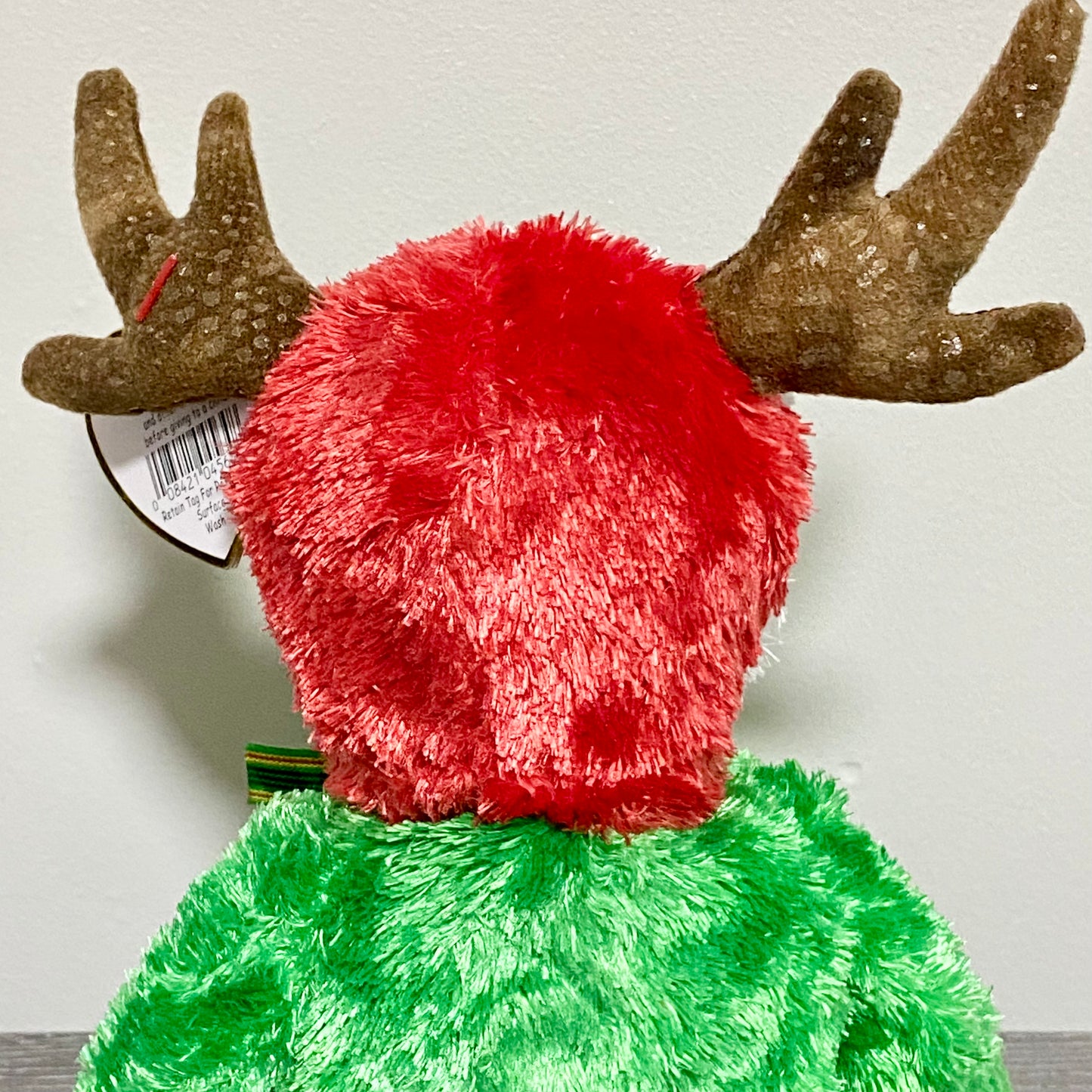 Ty Beanie Baby 2002 Holiday Teddy Christmas Soft Plush Reindeer Bear With Tags