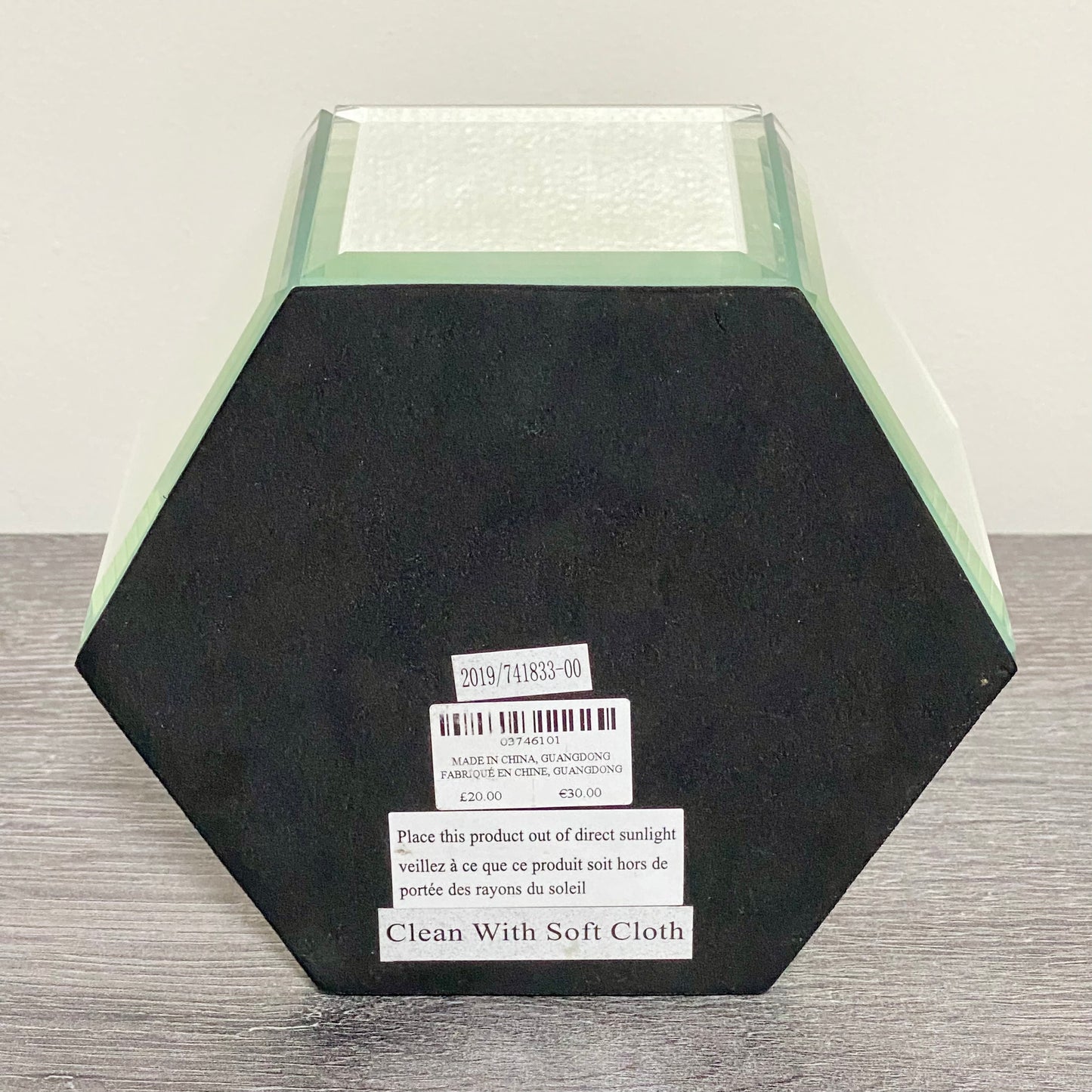 Laura Ashley Flower Floral Design Hexagonal Mirrored Jewellery Trinket Box