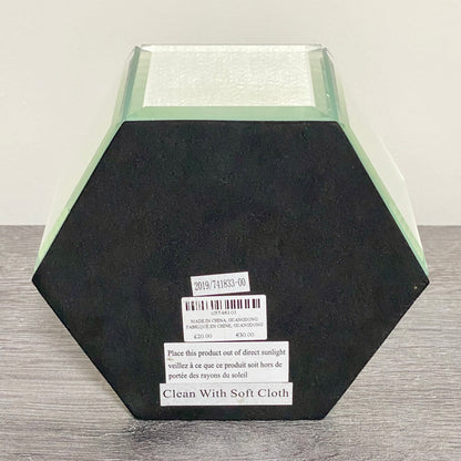 Laura Ashley Flower Floral Design Hexagonal Mirrored Jewellery Trinket Box