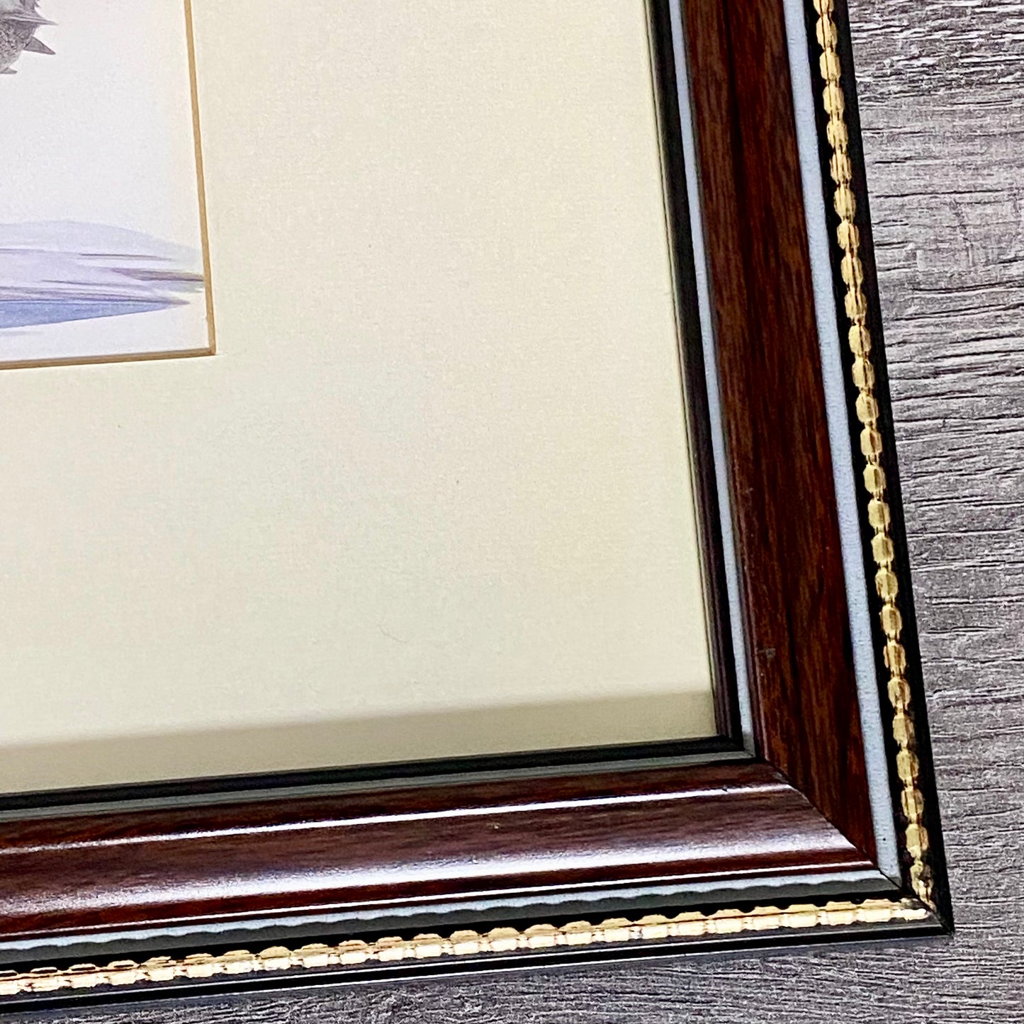 Vintage The Bully Boys Ducks Art Print Plate Signed Art LaMay Framed & Glazed