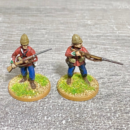 2x 28mm 24th Regiment Of Foot Painted Plastic Miniatures Zulu 1879 War Games #3