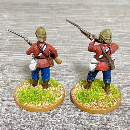 2x 28mm 24th Regiment Of Foot Painted Plastic Miniatures Zulu 1879 War Games #3