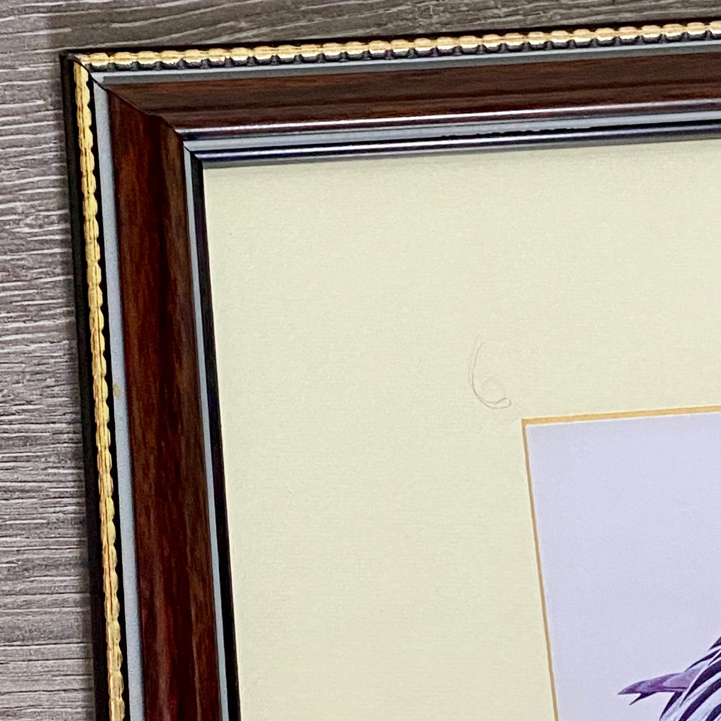 Vintage The Surfers Duck Ducks Art Print Plate Signed Art LaMay Framed & Glazed