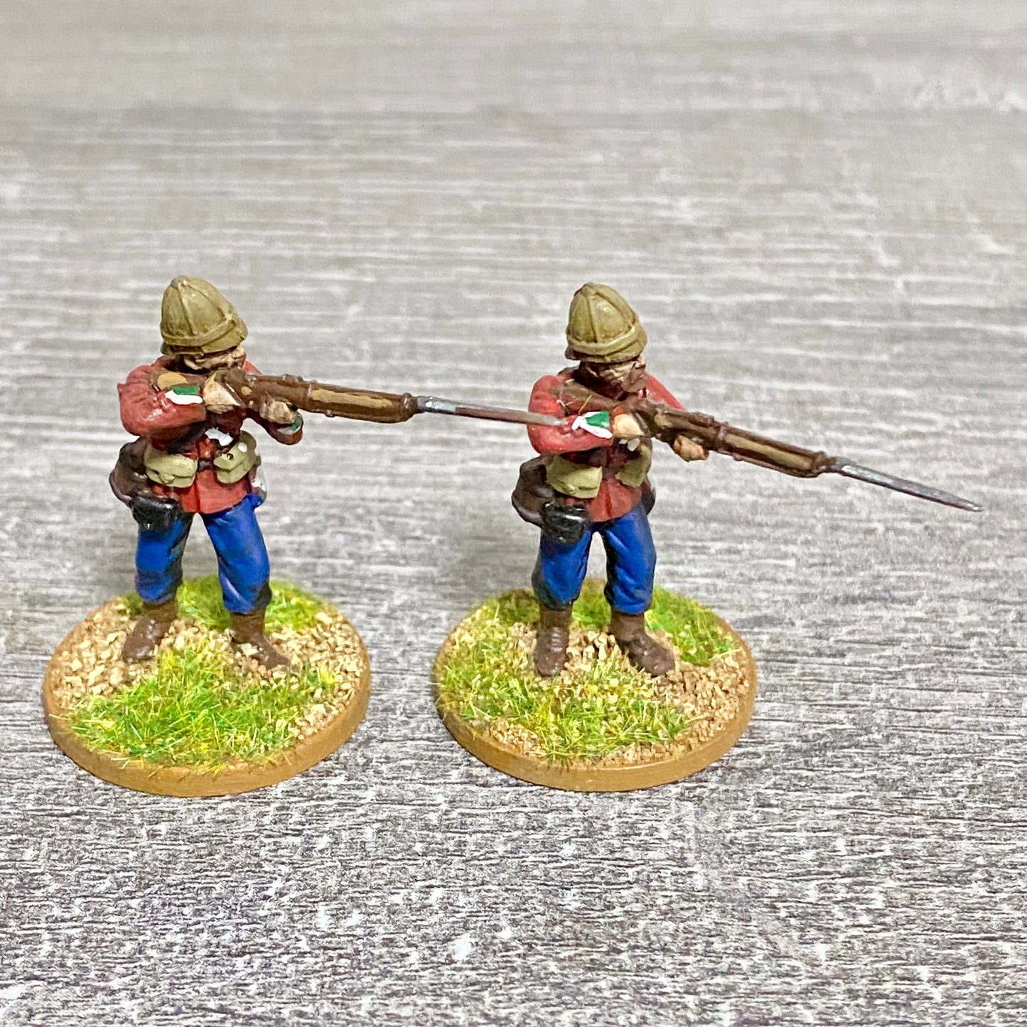 2x 28mm 24th Regiment Of Foot Painted Plastic Miniatures Zulu 1879 War Games #4