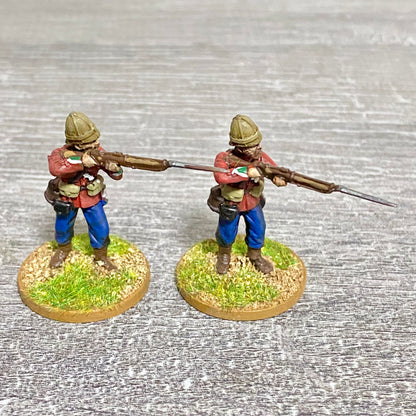 2x 28mm 24th Regiment Of Foot Painted Plastic Miniatures Zulu 1879 War Games #4