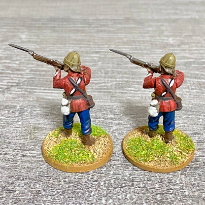 2x 28mm 24th Regiment Of Foot Painted Plastic Miniatures Zulu 1879 War Games #4