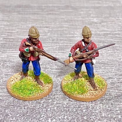 2x 28mm 24th Regiment Of Foot Painted Plastic Miniatures Zulu 1879 War Games #5