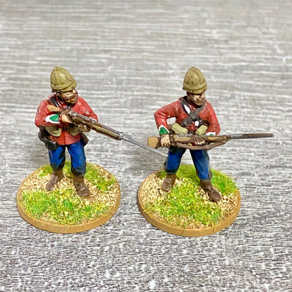 2x 28mm 24th Regiment Of Foot Painted Plastic Miniatures Zulu 1879 War Games #6