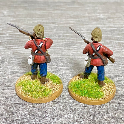 2x 28mm 24th Regiment Of Foot Painted Plastic Miniatures Zulu 1879 War Games #6