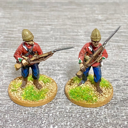 2x 28mm 24th Regiment Of Foot Painted Plastic Miniatures Zulu 1879 War Games #7