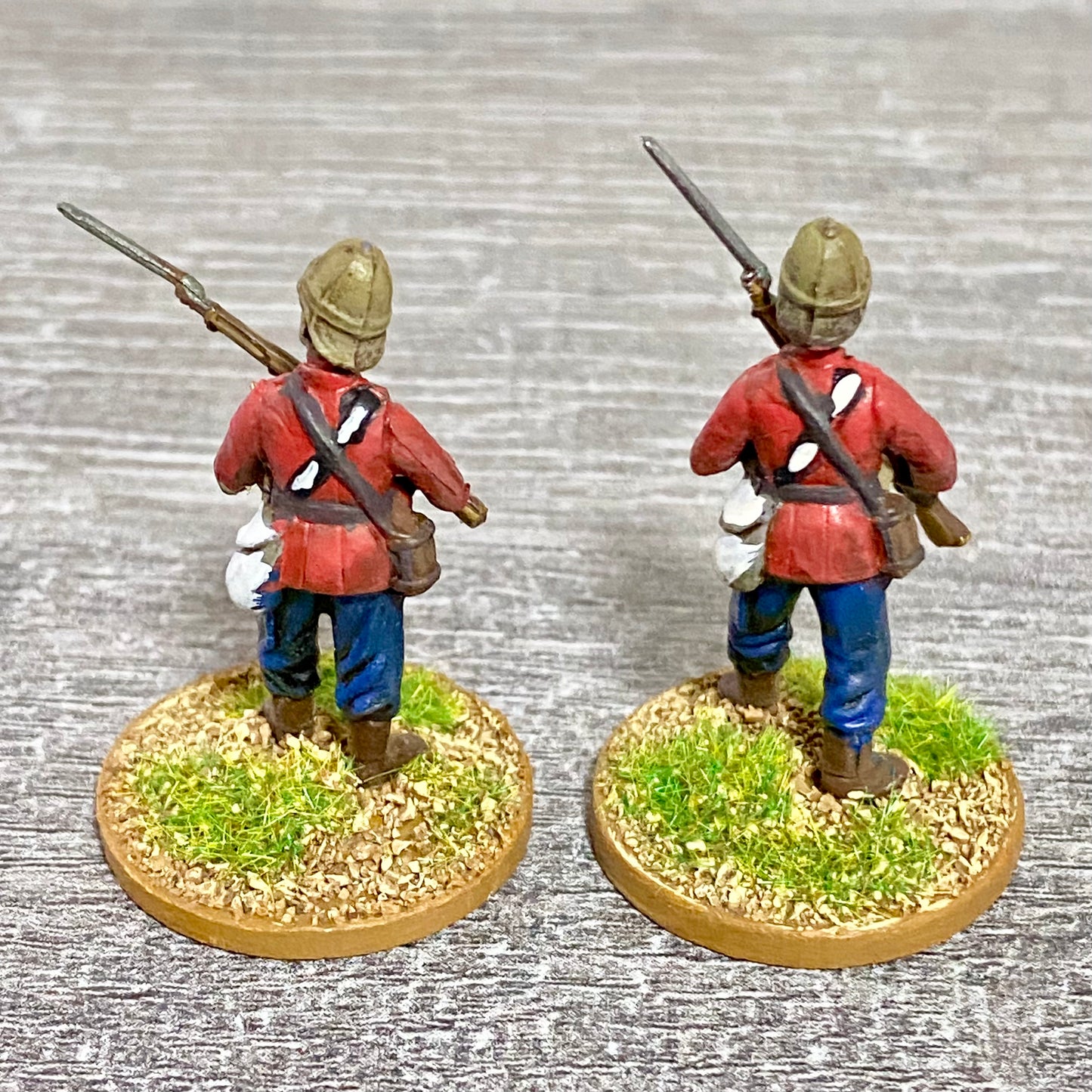 2x 28mm 24th Regiment Of Foot Painted Plastic Miniatures Zulu 1879 War Games #7