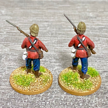 2x 28mm 24th Regiment Of Foot Painted Plastic Miniatures Zulu 1879 War Games #7