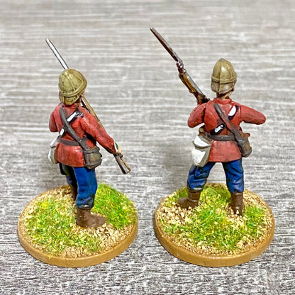 2x 28mm 24th Regiment Of Foot Painted Plastic Miniatures Zulu 1879 War Games #8