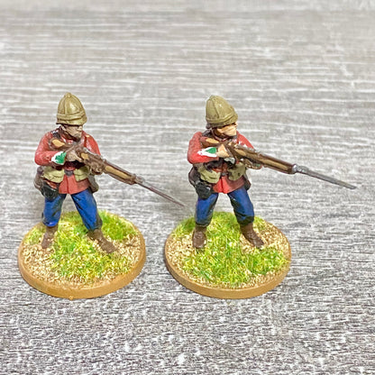 2x 28mm 24th Regiment Of Foot Painted Plastic Miniatures Zulu 1879 War Games #9