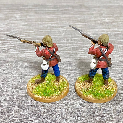 2x 28mm 24th Regiment Of Foot Painted Plastic Miniatures Zulu 1879 War Games #9