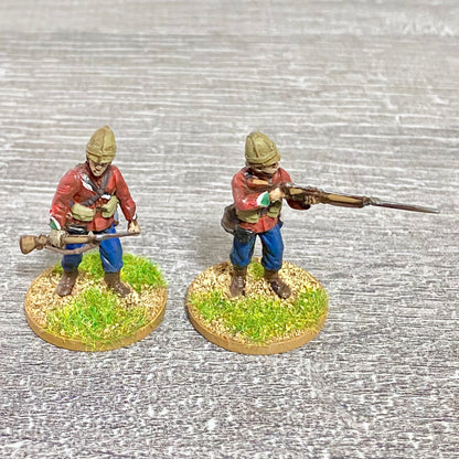 2x 28mm 24th Regiment Of Foot Painted Plastic Miniatures Zulu 1879 War Games #10