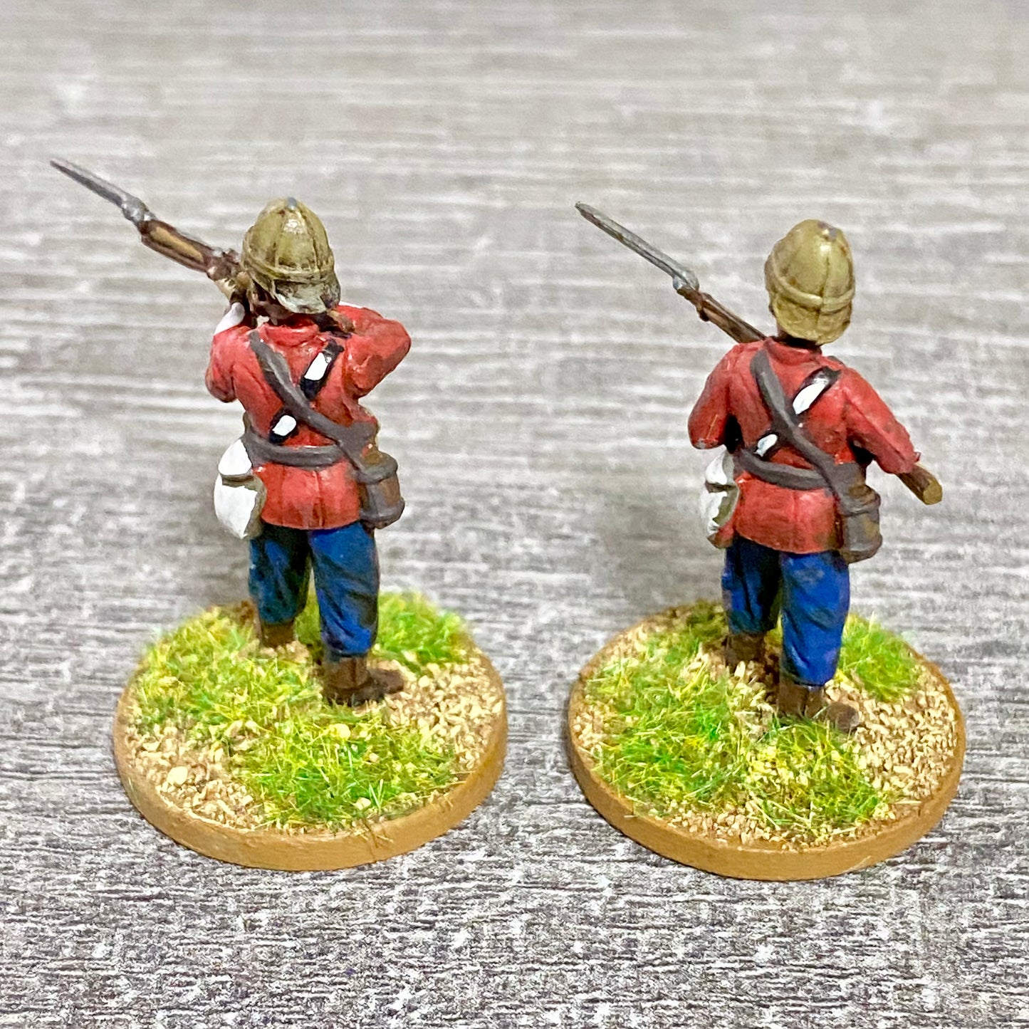 2x 28mm 24th Regiment Of Foot Painted Plastic Miniatures Zulu 1879 War Games #11