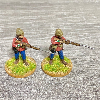 2x 28mm 24th Regiment Of Foot Painted Plastic Miniatures Zulu 1879 War Games #15