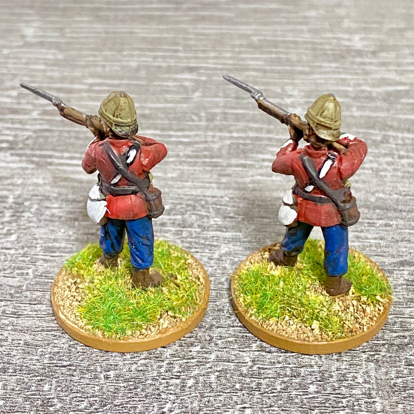2x 28mm 24th Regiment Of Foot Painted Plastic Miniatures Zulu 1879 War Games #15