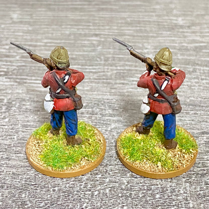 2x 28mm 24th Regiment Of Foot Painted Plastic Miniatures Zulu 1879 War Games #15