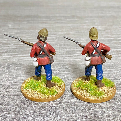 2x 28mm 24th Regiment Of Foot Painted Plastic Miniatures Zulu 1879 War Games #27