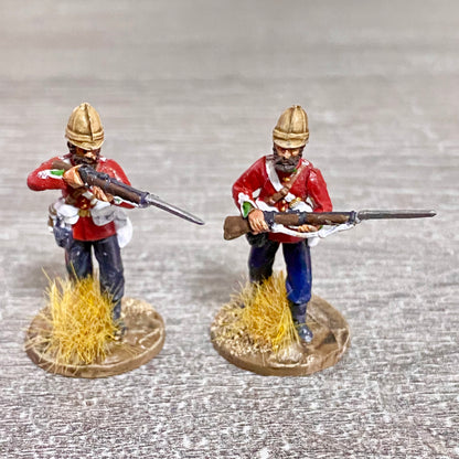 2x 28mm 24th Regiment Of Foot Painted Plastic Miniatures Zulu 1879 Wargaming #4