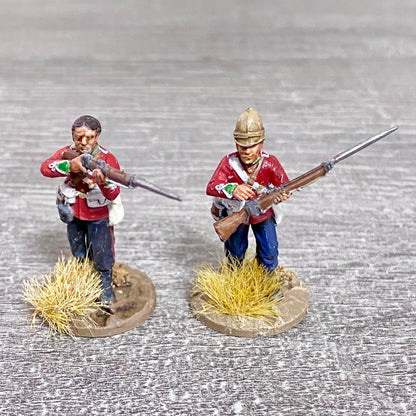 2x 28mm 24th Regiment Of Foot Painted Plastic Miniatures Zulu 1879 Wargaming #5