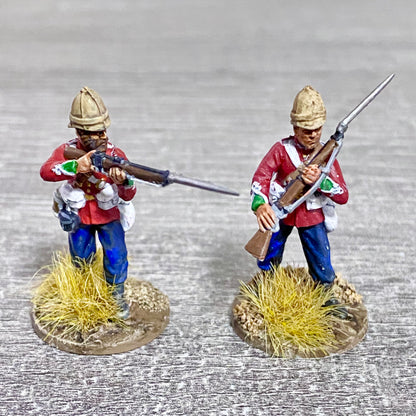 2x 28mm 24th Regiment Of Foot Painted Plastic Miniatures Zulu 1879 Wargaming #6