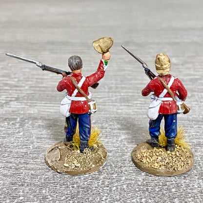 2x 28mm 24th Regiment Of Foot Painted Plastic Miniatures Zulu 1879 Wargaming #7