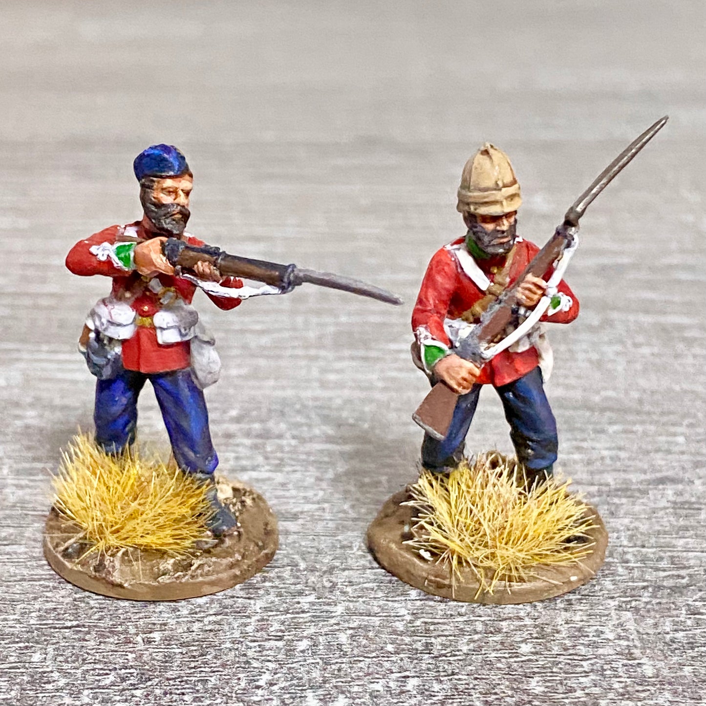 2x 28mm 24th Regiment Of Foot Painted Plastic Miniatures Zulu 1879 Wargaming #9