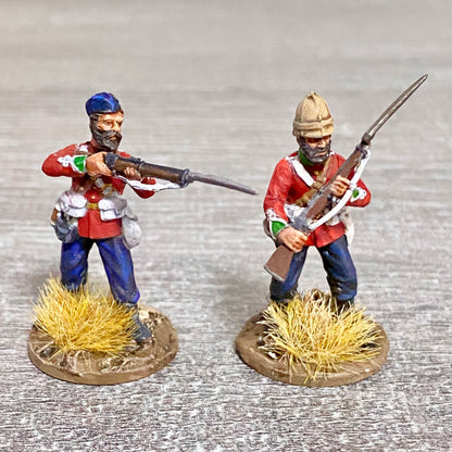 2x 28mm 24th Regiment Of Foot Painted Plastic Miniatures Zulu 1879 Wargaming #9