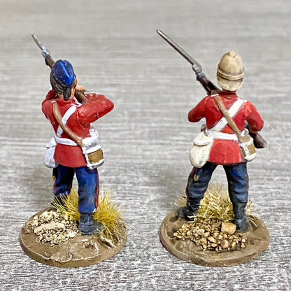 2x 28mm 24th Regiment Of Foot Painted Plastic Miniatures Zulu 1879 Wargaming #9
