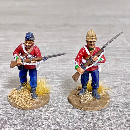 2x 28mm 24th Regiment Of Foot Painted Plastic Miniatures Zulu 1879 Wargaming #10