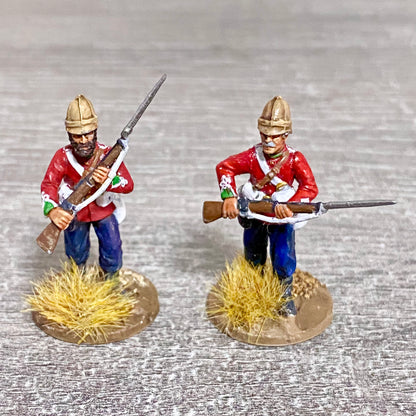 2x 28mm 24th Regiment Of Foot Painted Plastic Miniatures Zulu 1879 Wargaming #11