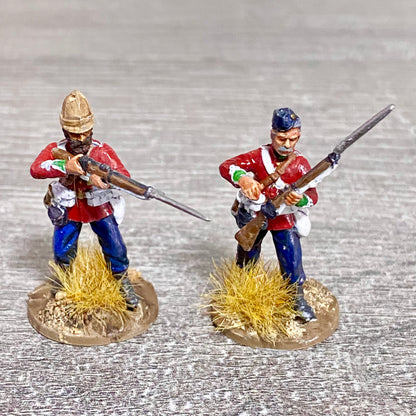 2x 28mm 24th Regiment Of Foot Painted Plastic Miniatures Zulu 1879 Wargaming #12