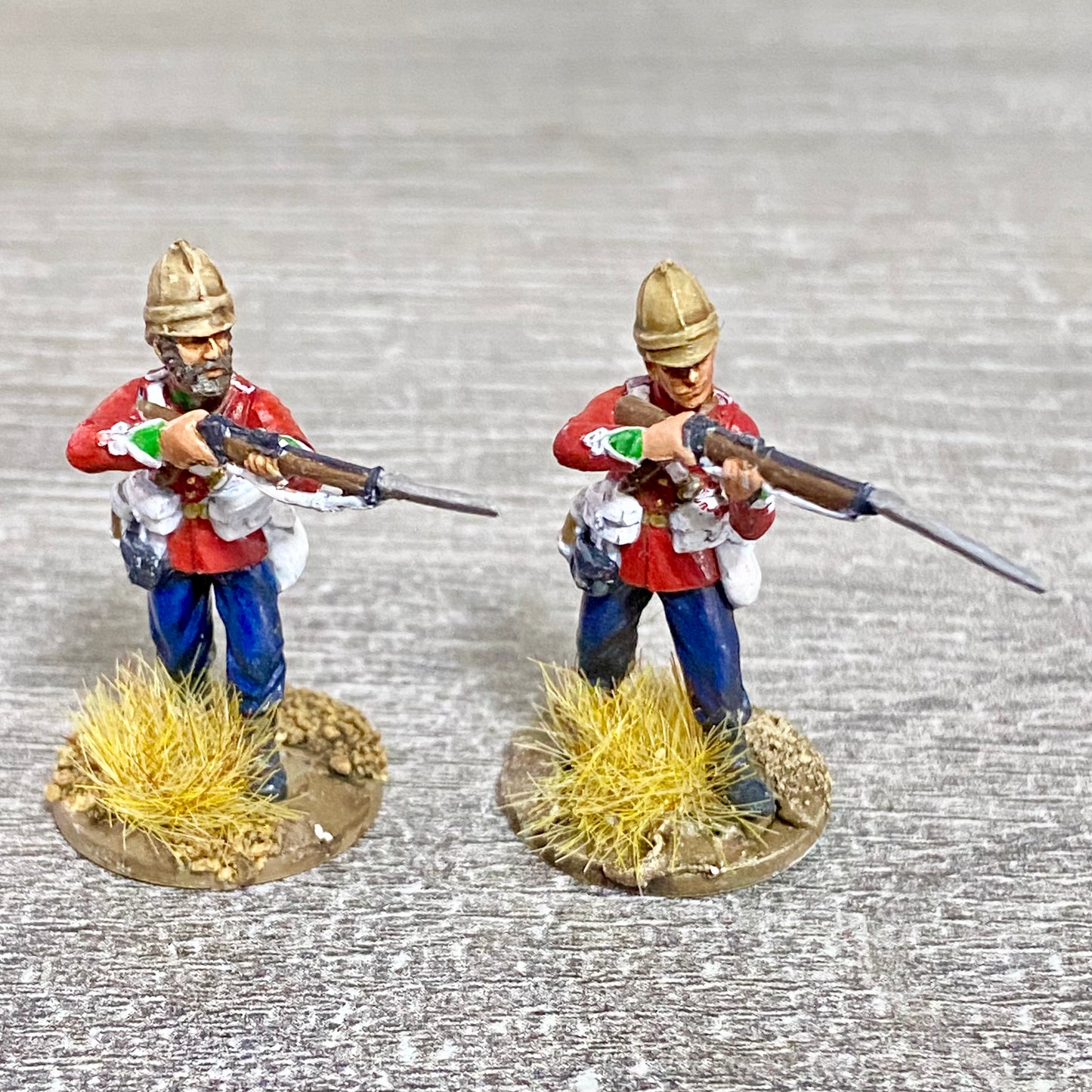 2x 28mm 24th Regiment Of Foot Painted Plastic Miniatures Zulu 1879 Wargaming #14