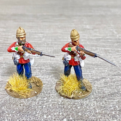 2x 28mm 24th Regiment Of Foot Painted Plastic Miniatures Zulu 1879 Wargaming #14