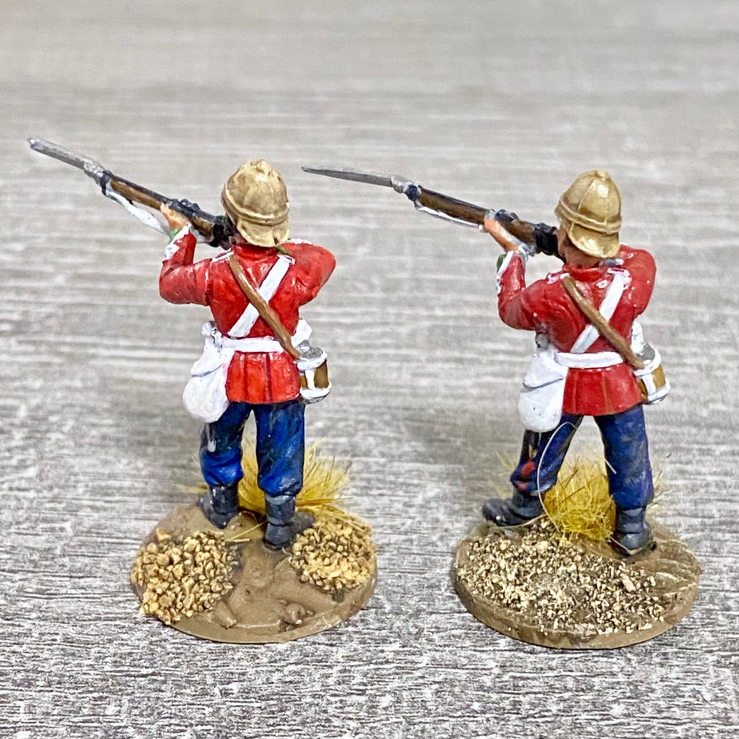 2x 28mm 24th Regiment Of Foot Painted Plastic Miniatures Zulu 1879 Wargaming #14