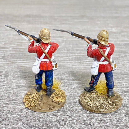 2x 28mm 24th Regiment Of Foot Painted Plastic Miniatures Zulu 1879 Wargaming #14