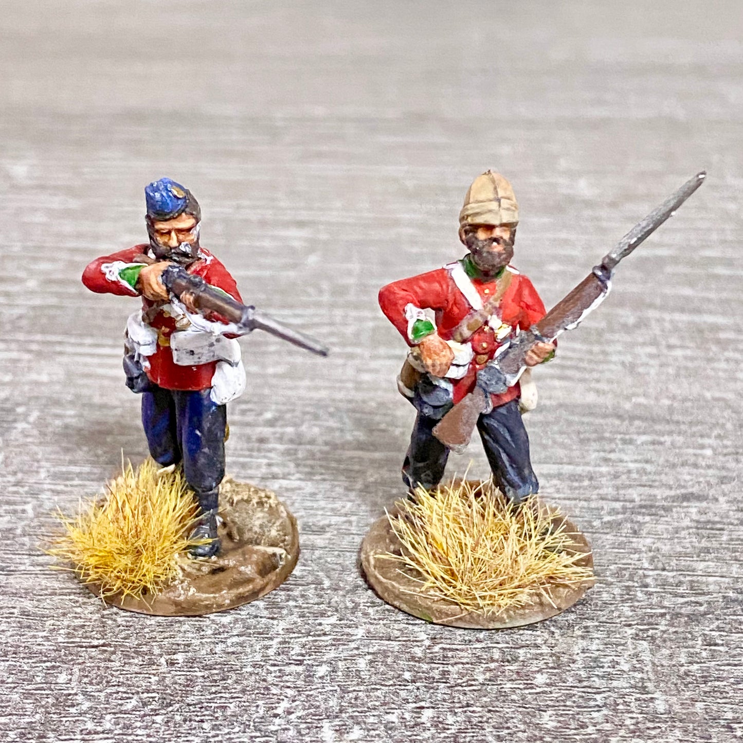 2x 28mm 24th Regiment Of Foot Painted Plastic Miniatures Zulu 1879 Wargaming #15