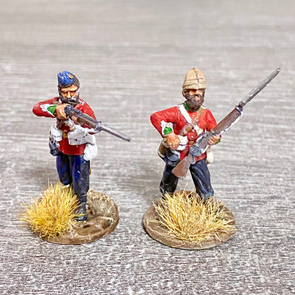 2x 28mm 24th Regiment Of Foot Painted Plastic Miniatures Zulu 1879 Wargaming #15