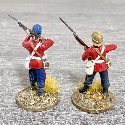 2x 28mm 24th Regiment Of Foot Painted Plastic Miniatures Zulu 1879 Wargaming #15