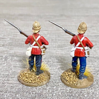 2x 28mm 24th Regiment Of Foot Painted Plastic Miniatures Zulu 1879 Wargaming #16