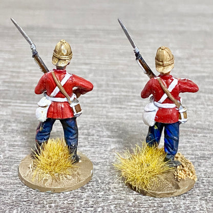 2x 28mm 24th Regiment Of Foot Painted Plastic Miniatures Zulu 1879 Wargaming #17